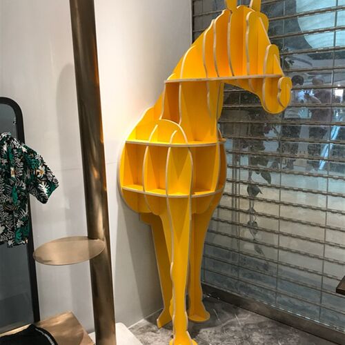 实木壁饰半身马书架摆件动物造型时尚橱窗创意软装装饰售楼处装饰