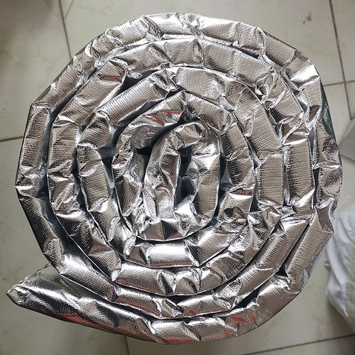 防火柔性包覆卷材覆铝箔硅酸铝针刺毯耐高温防排烟风管道防火卷材