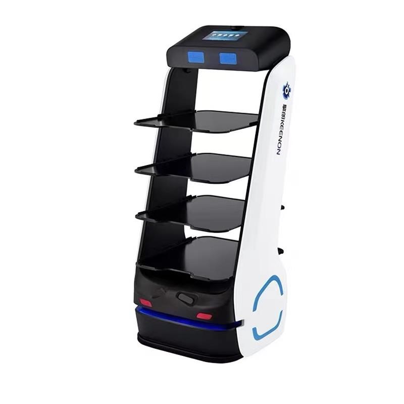 T5T送餐送饭传菜上菜端菜智能无轨机器人服务员迎宾酒店餐厅饭店