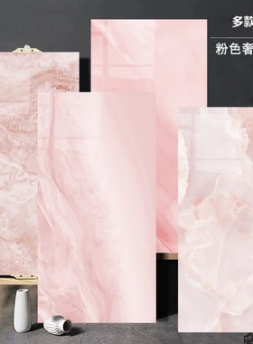 亮光粉紫色奢石大理石瓷砖600x1200别墅美容院会所大厅地砖背景墙