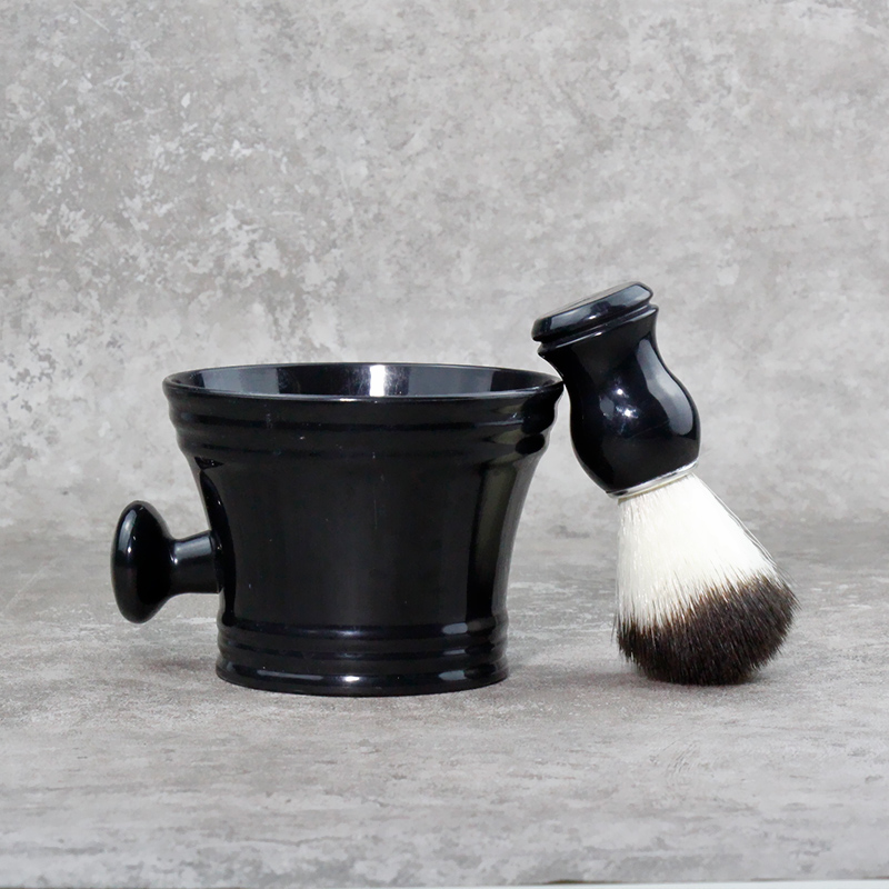 起泡皂碗泡沫碗剃须打泡碗修面泡沫碗软毛刷手动刮胡子刮脸泡沫碗