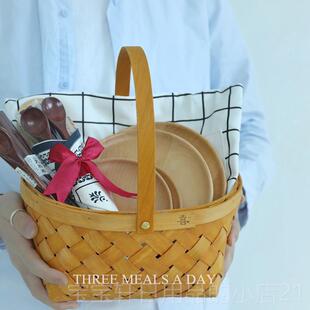 高档八年老店原创设计子婚礼物篮礼盒实木餐具盘筷子新暖房乔品迁