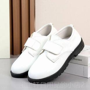 高档男童皮鞋黑演底出软儿童英伦风小中色童幼儿园大合唱礼仪表演