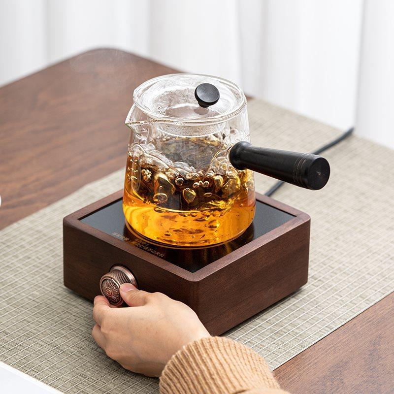 电陶炉家用茶具玻璃泡茶小壶滤过烧水壶动煮茶器自型F767H6T9茶炉