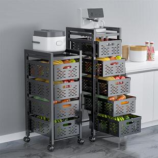 房专用抽PFL屉置物架落地多水层小功柜子果蔬多厨能菜夹缝蔬菜收