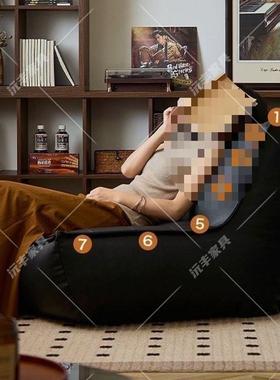 懒人沙单人19302榻榻发米卧室小沙发可躺可睡网阳红台毛毛虫豆袋