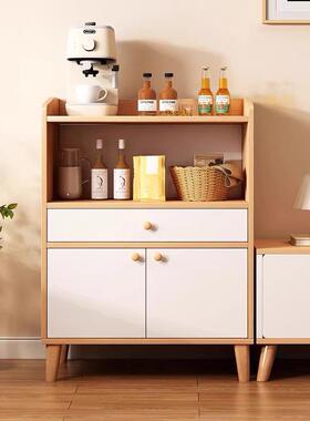 茶水柜SRI墙家用靠边柜置物柜小户型客厅收餐纳柜小柜储子物柜边