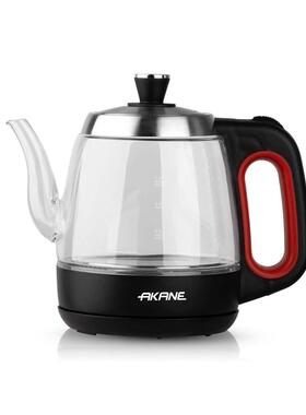 AKAE欧规1升温控防干烧玻N璃55880电水壶加厚花煮水高硼硅玻烧璃