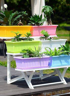 花架子多层落地阶梯式台物架田园eew7S4y4花置盆彭阳客厅绿萝多肉