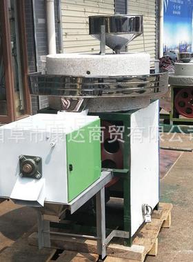 POP7型号石磨面机研青稞小麦磨0粉低速磨磨面机全磨麦粉石磨机