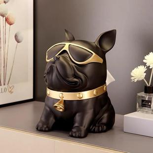 高几ZZR612档轻奢法斗家犬巾盒居客厅茶抽纸盒创意纸简约桌面装饰