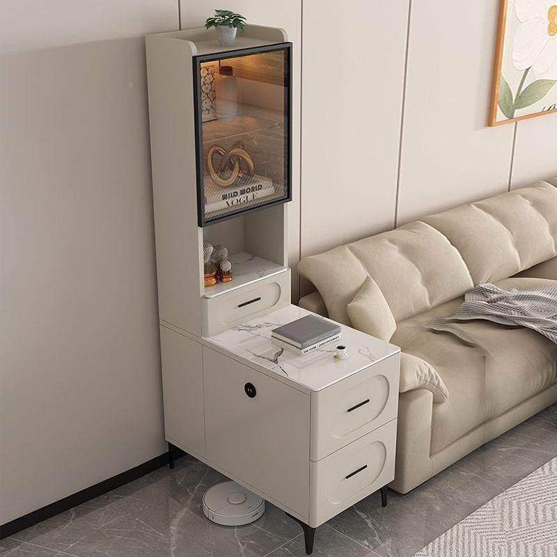 岩板沙边收纳发柜客TFW厅家用角几柜简置物架柜现代约网红小茶几