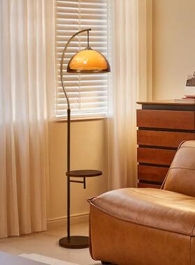 法式中古落地灯客厅沙发头古茶轻几置物OXR摆床件设计师奢复立式