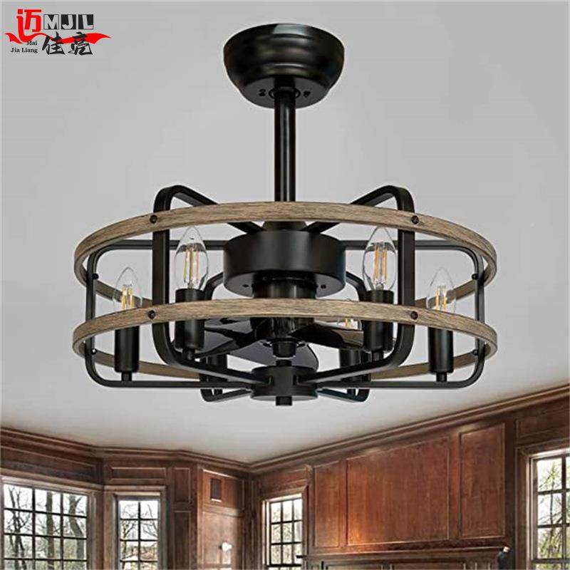复古风灯铁艺工业风扇灯厅餐厅卧客室1057一体扇吊扇吊灯,家装灯饰光源,风扇灯,淘宝优惠券,粉丝福利购,淘宝优惠卷