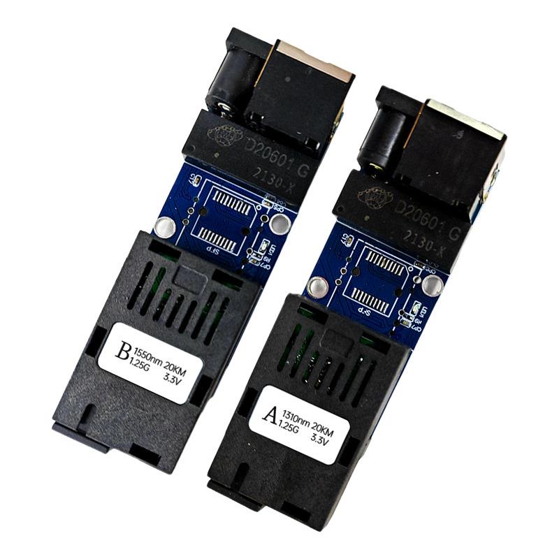 兆千1光1电单纤SC接口收发器00RJ45P100/1001QNI0MCBA收发器主板