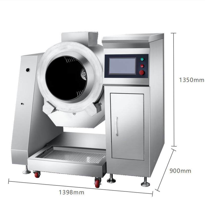 赛米位控商用筒炒菜机单食堂厨房设滚备大功率SMK-QZDG触磁屏电款