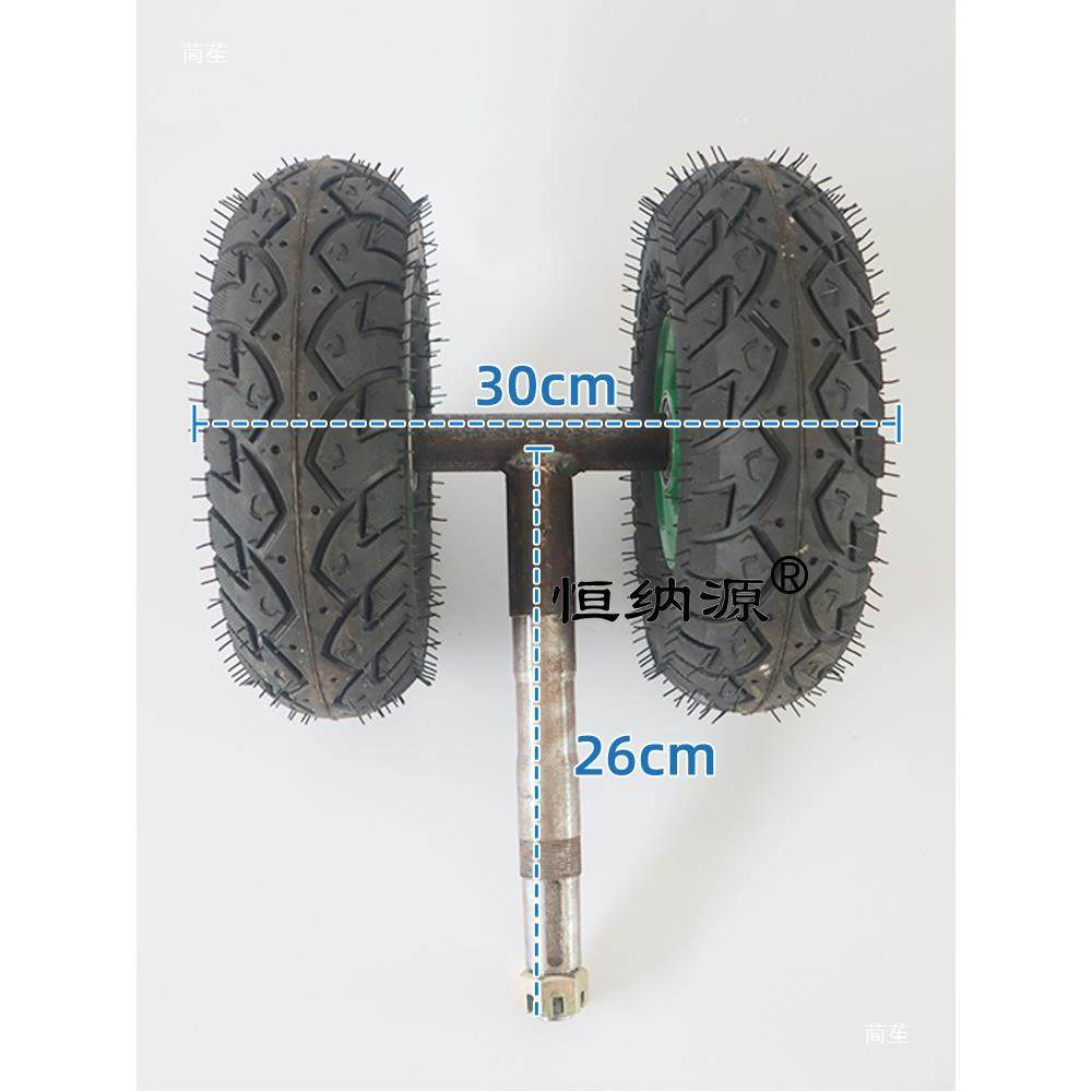电动推无品牌/车折叠手前携转向轮胎工地装修拉总货便平板车前叉