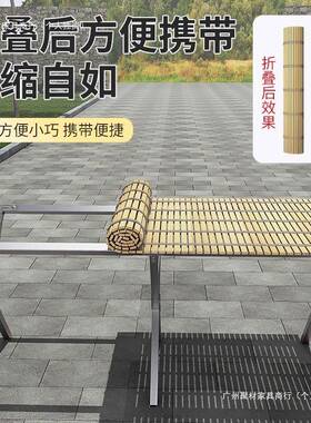 GQJ摊地架子位便携可伸缩摆货架露折叠户外营竹席摆摊桌子夜市摊