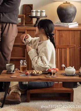 中式桌椅16016发实木榻子榻米椅日式单阳人沙椅台老榆木禅椅茶室