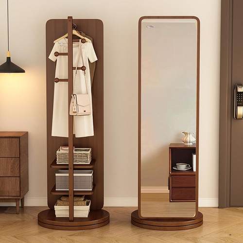 镜子穿衣IMY镜旋占转梳妆镜镜落地式不地可移动衣帽可镜新柜款落