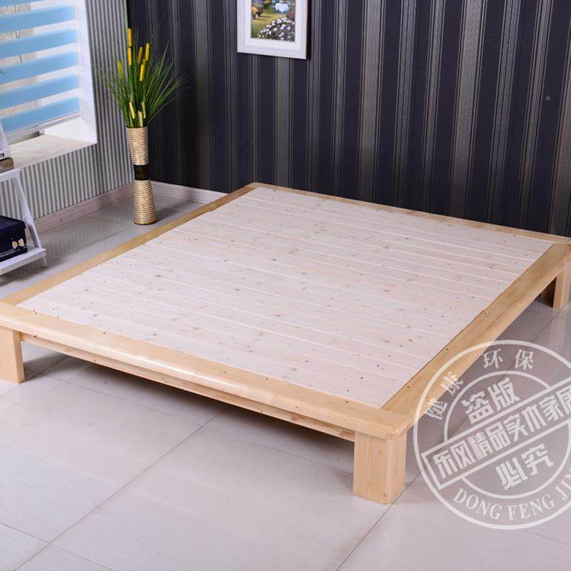 6F755M88SR实木床榻榻米床单人床架租排骨架约松木无床头出1.双5