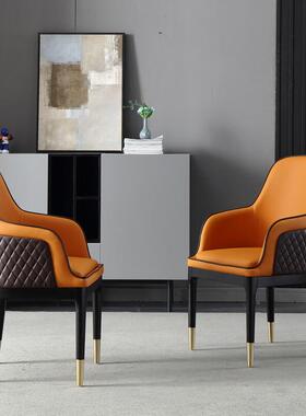 后轻奢餐椅家用椅子现靠背GJM简约楼售处宾利椅酒店代接待洽谈椅