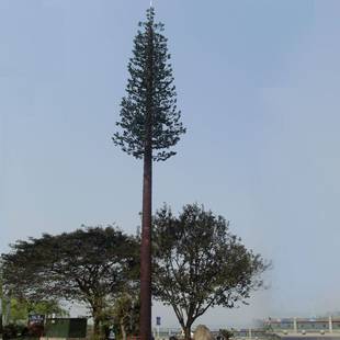 仿生树避雷针室外景观装饰塔美化景区树通信塔钢塔钢构超高层建筑