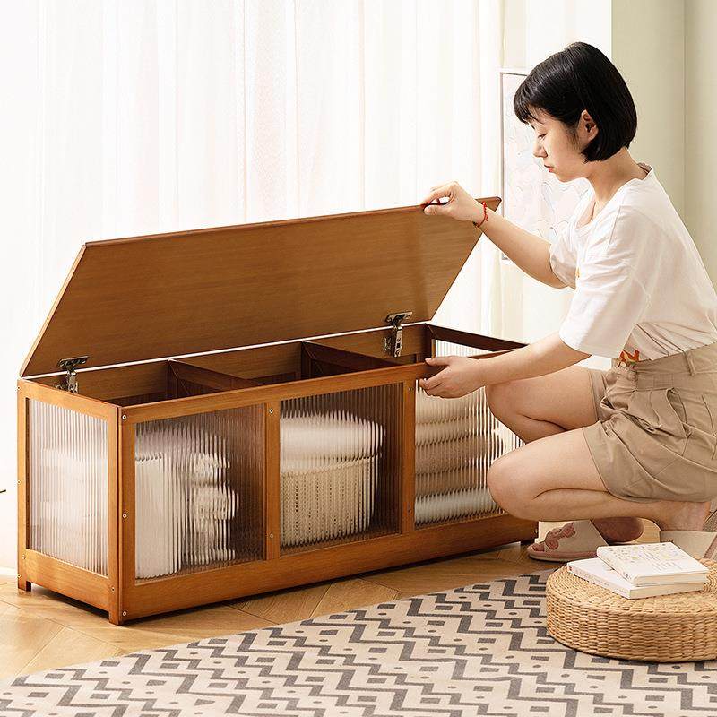 飘窗柜阳台子柜置物架收纳柜榻地米柜带储物柜榻柜子长条柜REK窗