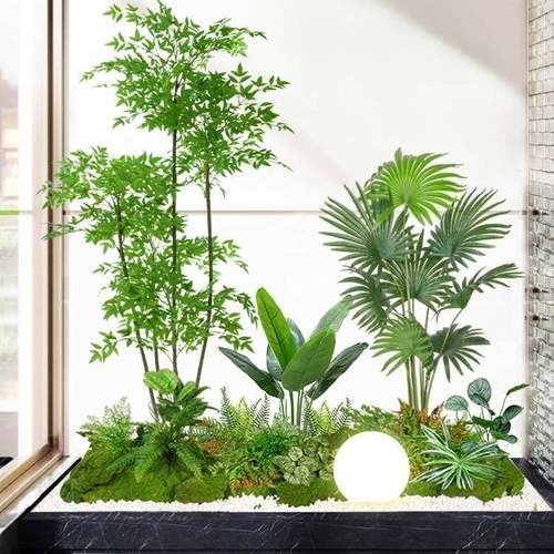 内仿真绿植造庭景组合橱窗装饰植物景观BMM造景院布置玄关室氛假
