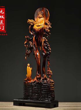 香樟问木WS-86201雕摆件求好佛佛意境一念之间送礼木雕家居工根艺