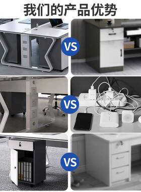 办公合桌8八10人位简现代员工工作位屏风桌ZG-69711椅组人办公室