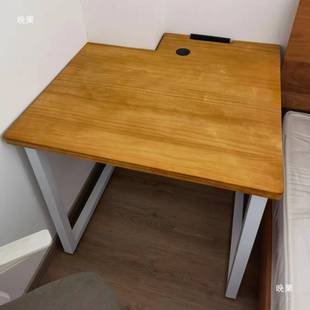 实木异形000书桌面板特殊角角凹凸飘L形三角窗阳台电脑桌拐子转颜