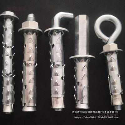 穿刺膨胀螺砌块彭膨胀螺丝中空轻体砖砖丝空心DFF砖加气砖加麦太