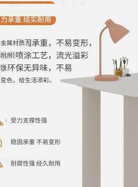 岩板岛台书桌一小户型UDM家用式简约现油代法电脑办公桌椅体奶风