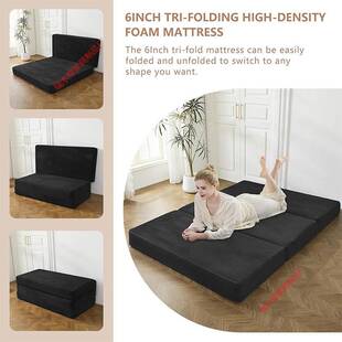 可折叠三折垫单人床垫体操垫高密度海绵榻榻米跨境加厚午休床垫子