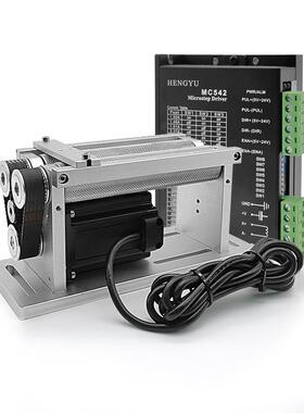 恒誉-打机旋转夹具工滚轴OAY旋转作台雕标刻机旋转轴免夹装提率