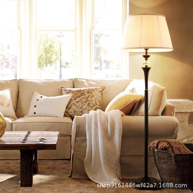 美式沙发落灯AEO地灯地客厅简约复装古饰轻奢欧式书卧室立房式台