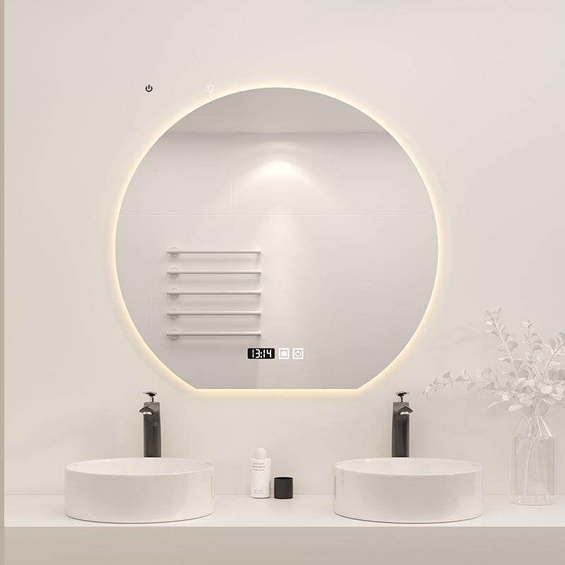 卫生间镜QFG智能镜子挂挂墙厕所洗漱台梳妆洗手间壁浴室镜式LED镜