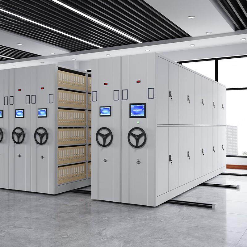 动密集架智能系统案库房放电动手档摇式档案柜文HRM件存资料密移