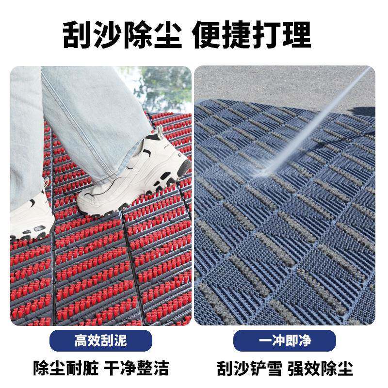 金宁室外防滑垫蹭土p进门地垫240412门入户脚垫料vc塑耐用门垫防