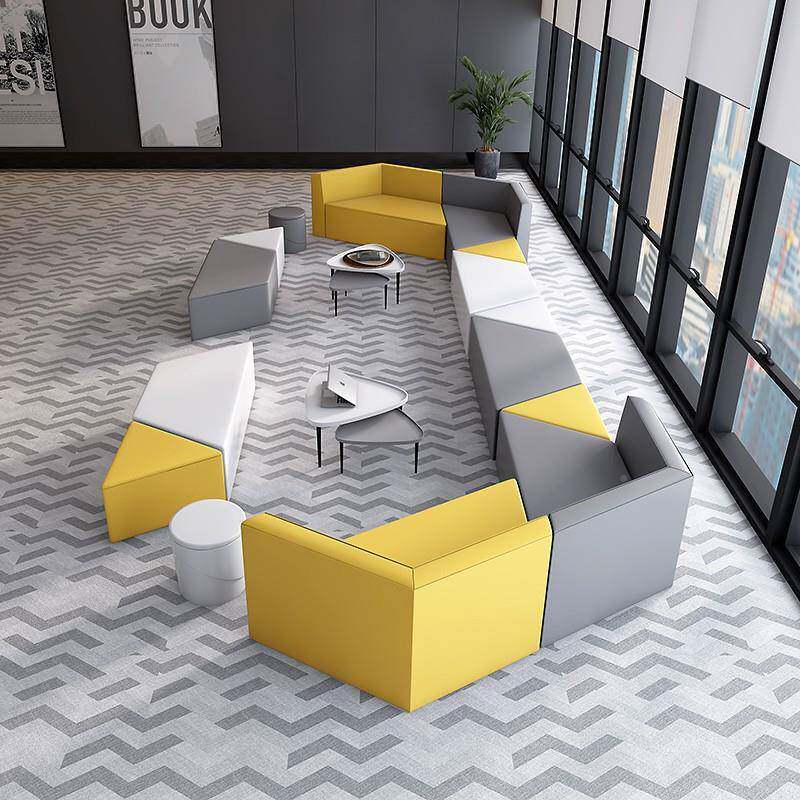 样板房沙售楼部沙发接待区沙发创意工333发作室发字楼写沙沙发