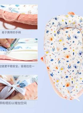 跨境新品安亚马新生逊儿床NQB垫bb床榻防可折叠压床中床睡床舒适
