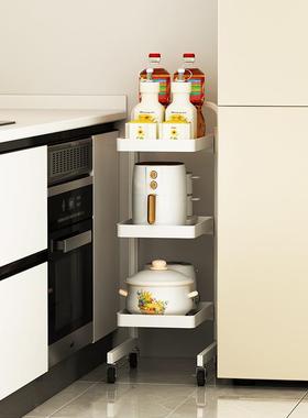 厨【M520】房夹缝置窄物架落地多层2cm宽款小尺寸冰箱储缝隙填充