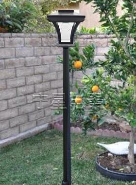 太欧式户外庭院餐厅道路灯QVZ1.阳8m高杆路公灯一体式园草坪能景