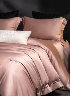 欧式轻奢2匹0支全马棉四件套LYJ-XHH2100纯棉数码印0花棉床单被套