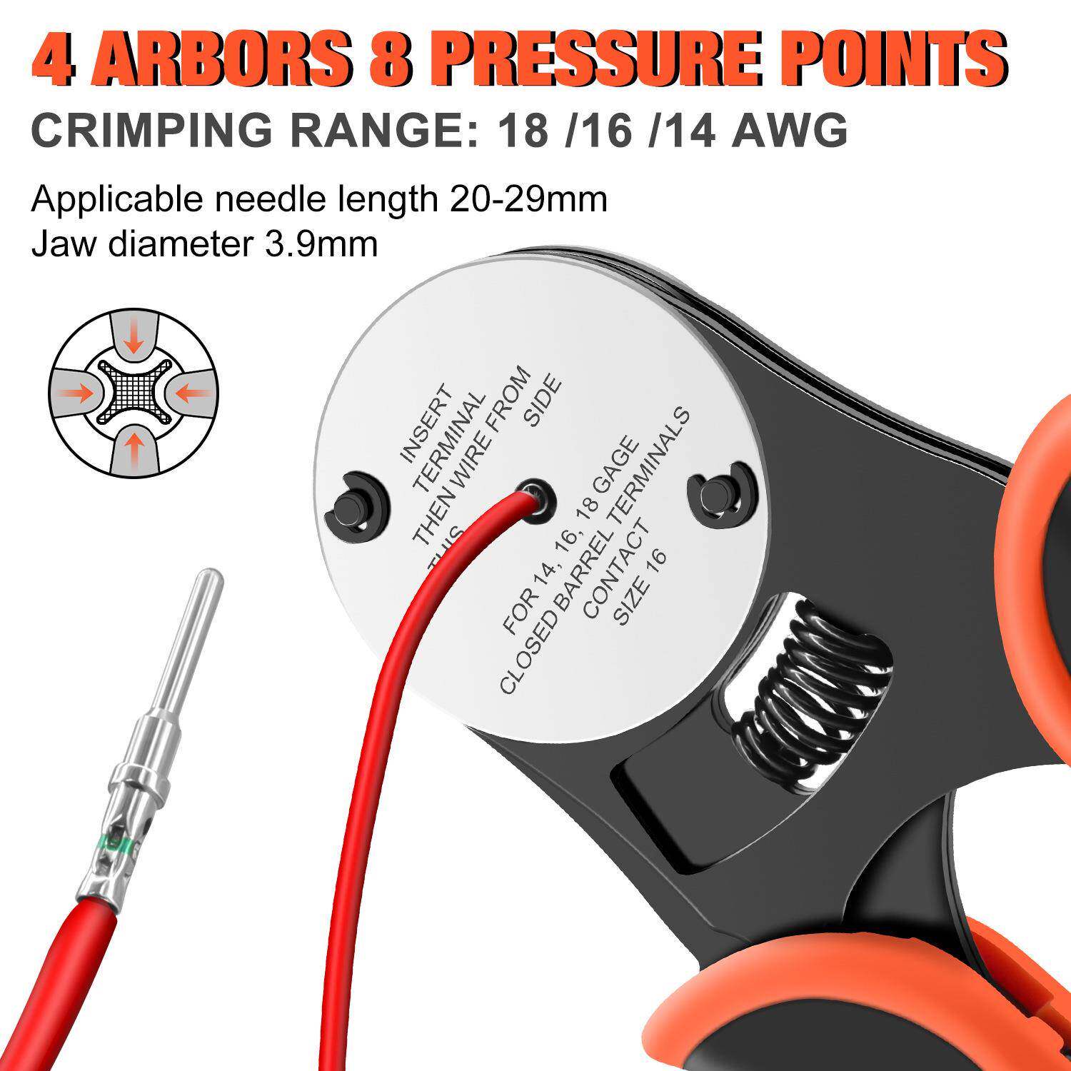 厂家直供航空插针线248钳手动重载丁连接器芯四轴HD压D哈插头冷压