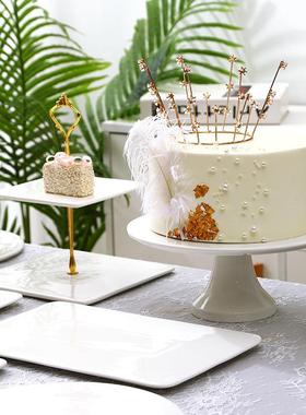 甜品台摆盘展ao626930示架套装蛋糕托下午件茶餐子具点心架冷餐盘