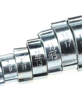 104PCS盒装双耳环箍镀锌卡密封夹8管种EYN规格箍双耳无极弹性箍