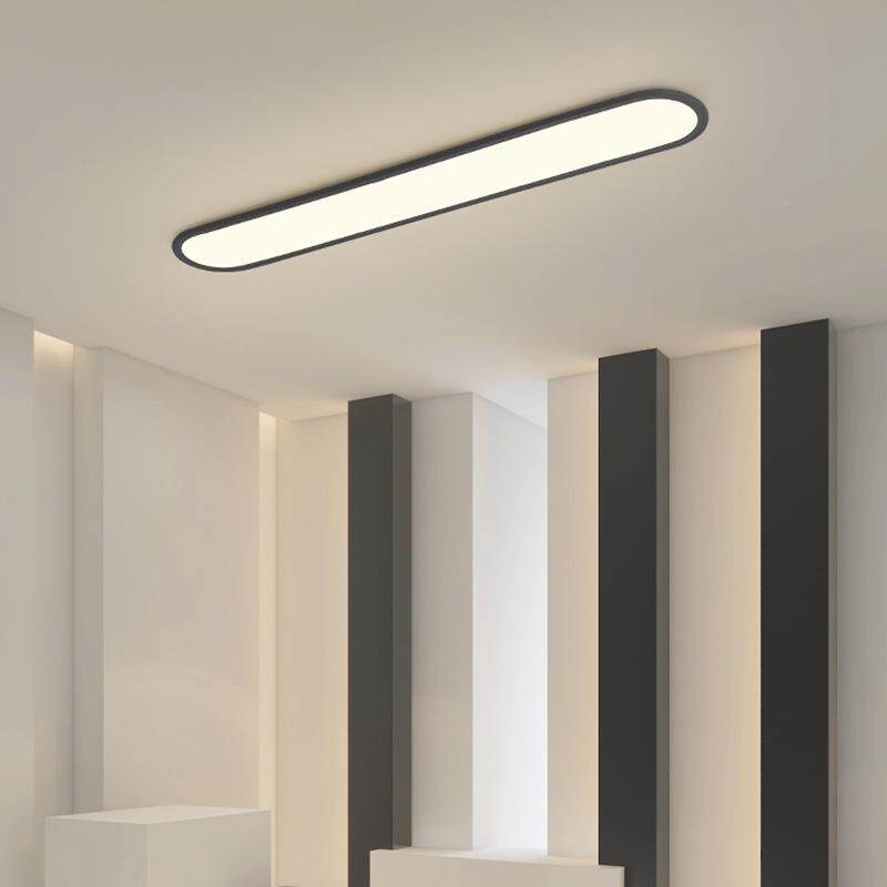 顶进口瑞芯片超薄铝材约椭圆简长56189条吸灯普阳台灯入户玄关过