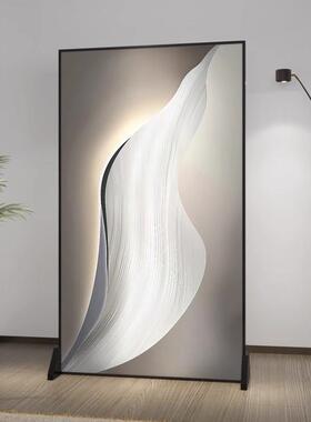 轻奢现代约屏风隔断客厅入户玄家用关卧室简可遮挡铝合金移XCJ021
